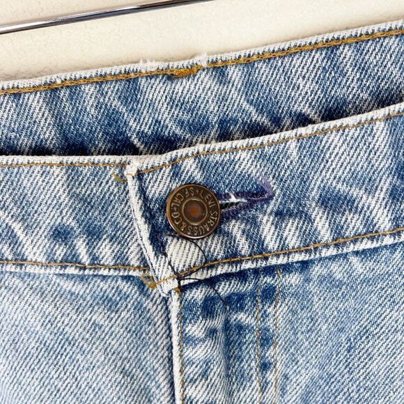 Vintage Levis 60s Big E Orange Tab Straight Leg Jeans Cotton Denim Size 40 - Picture 5 of 10